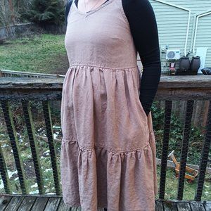 NPL notPERFECTLINEN Sarah 2 Dress in Taupe